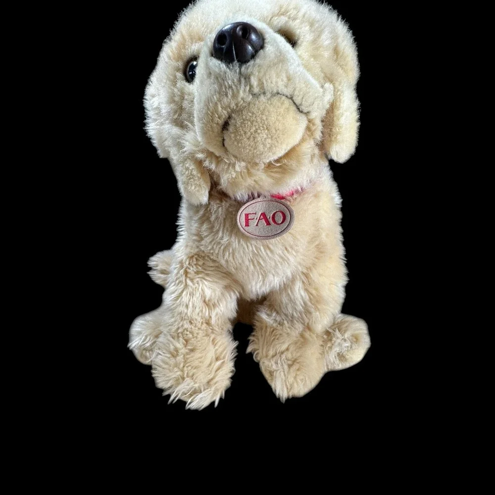 FAO Schwarz Golden Retriever Plush Dog 14